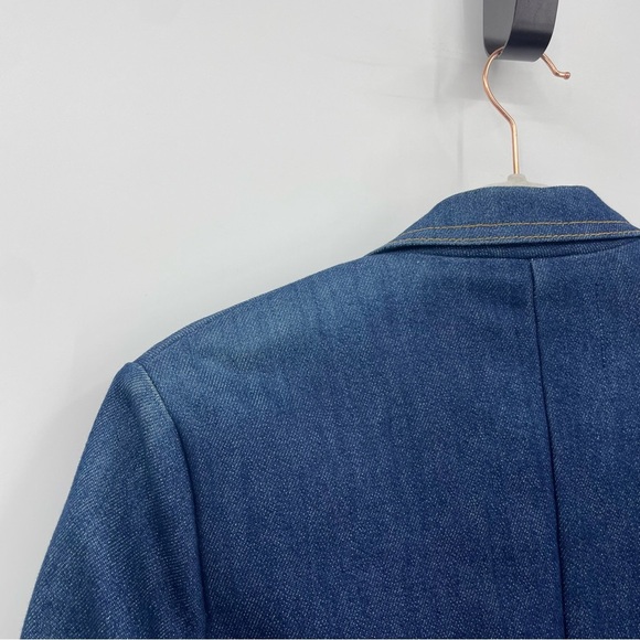 ‘America The Beautiful’ Vintage Two Button-Down Denim Blazer with Embroidery S/M - Picture 4 of 8